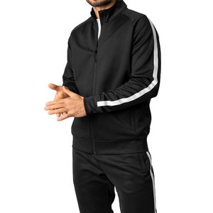 Logo personnalisé en usine, demi-zip, poches sur le devant, coupe standard, manches longues, respirant, extensible dans quatre directions, léger, grandes tailles pour hommes - Product Image 1