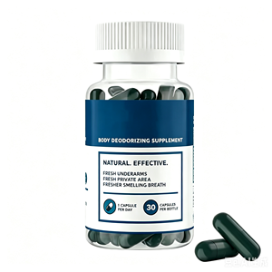 Capsules de Chlorophylle OEM à Marque Blanche pour Adultes - 30 Capsules/Flacon - Favorise la Détoxification, la Digestion et la Santé Intestinale - Product Image 1