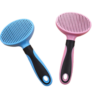 Công cụ tẩy lông thú cưng dễ sử dụng lược chải lông cho chó và mèo với nút tự làm sạch bằng nhựa bền - Product Image 6