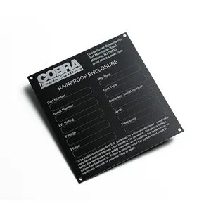 Metal logo dekoratif tabela özelleştirilmiş metal alüminyum baskı tabela için ekipmanları metal etiket plakası