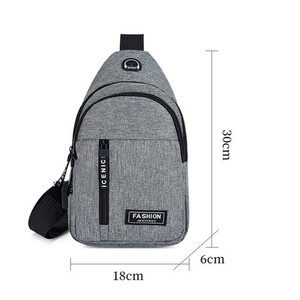 2026 Modische Herren Oxford Umhängetasche für Outdoor, Sport und Reisen – Einfarbige, lässige Multifunktions-Brust- und Hüfttasche - Product Image 5