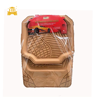 Tapis de sol universels pour voiture, tapis de voiture en PVC, accessoires universels, ensemble complet de 5 pièces