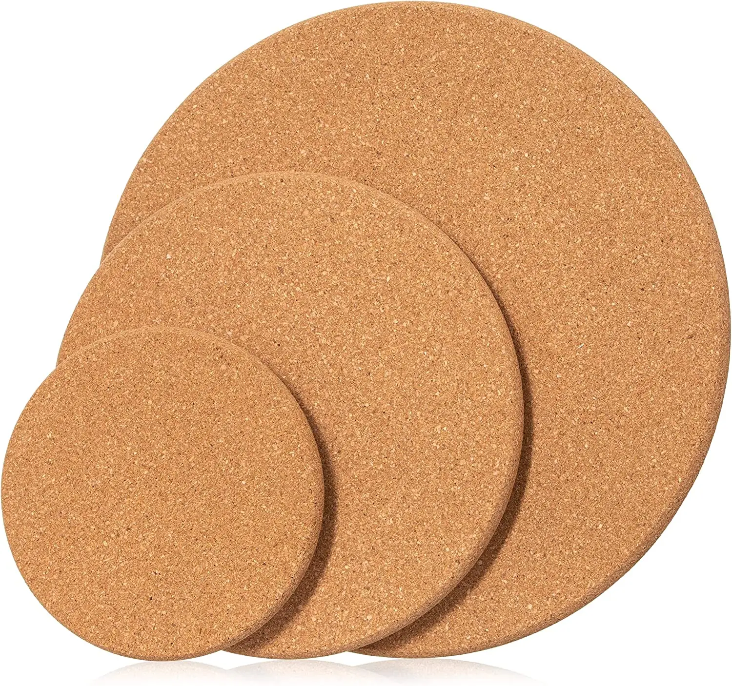 Cork Trivets for Hot Dishes 6 9 12 Inch Diameter Plant Coasters Hot Pads for Kitchen Pots Pans Kettle Round Placemats