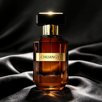 Vente en gros OEM ODM – Flacon de parfum de luxe en verre ambré taillé, 30ml, 50ml, 100ml, flacon de parfum vide avec boîte cadeau magnétique, logo personnalisé