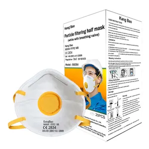 Tasse-geformte konische KN95 Kinnband Nase Maske mit Atmungventil Maske Respirator für Chemikalien industrielle Gesichtsmaske Schutzgut