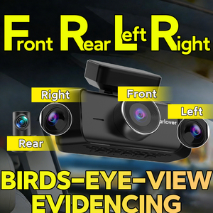 Caméra de tableau de bord UHD 5G WiFi Fisheye 4 objectifs 360° 4K avec capteur G, vision nocturne, IA, DVR de <span class=keywords><strong>voiture</strong></span>, caméra intérieure de <span class=keywords><strong>voiture</strong></span>, <span class=keywords><strong>Dashcam</strong></span> d'usine - Product Image 1