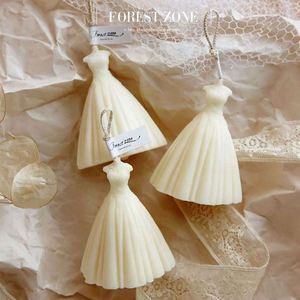<b>Valentine</b> Gift Vintage Wedding Dress <b>Candles</b> Anniversary Princess Ball Gown Resin Mould Bridal Skirt Statue Decor Scented <b>Candle</b> - Product Image 4