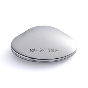 Fashion <b>Shell</b> Shape Debossed Logo Silver Single <b>Mirror</b> Handheld Metal <b>Mirror</b> - Product Image 2