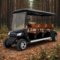 Voiturette de golf électrique 6 places UCJD-DH-15, luxe, pour parcours de golf, hôtel, usage commercial et touristique.