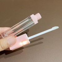Gloss à lèvres longue tenue personnalisé avec votre logo, miroir LED, couleur changeante rose, huile repulpante pour les lèvres, rouge à lèvres à marque privée, maquillage pour les lèvres