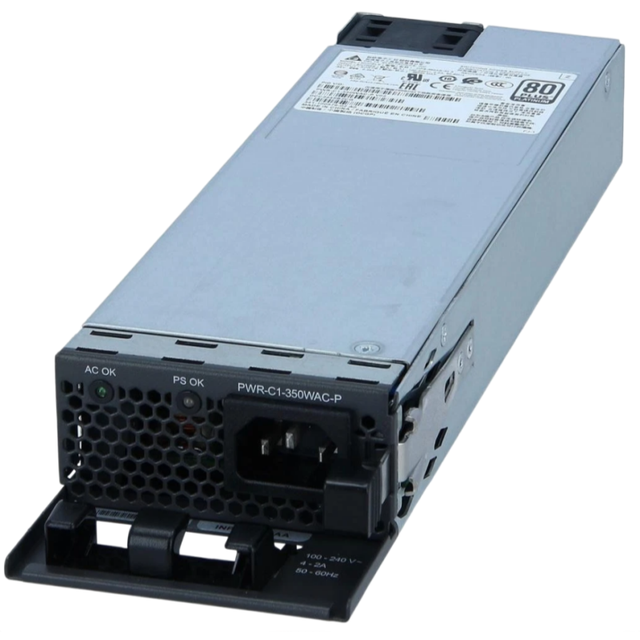 PWR-C1-350WAC-P 350W AC 80+Platinum Hot Swappable Power Module Compatible with C9300 3850 Switch Redundant Power Supply