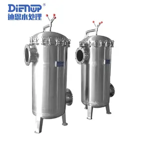 chemical application and pp plastic single high precision stainless steel bag filter for liquid filtration with stainless steel