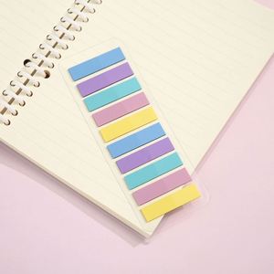 200 Sheets <b>Memo</b> <b>Pad</b> Sticky Note Tabs Assorted Colors Removable Strong Adhesive Page Markers for Student Office Notebook File - Product Image 2