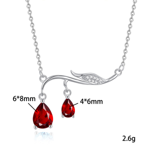 Collier ras-de-cou Feuille d'olivier avec 9 pierres précieuses naturelles colorées en forme de goutte d'eau, en argent sterling 925 plaqué or, design minimaliste - Product Image 6