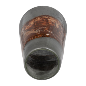 Elegante vaso in vetro per l'arredamento del soggiorno, forma scultorea, base appoggiata al pavimento, vaso decorativo per fiori - Product Image 5