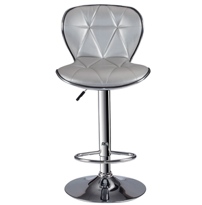 <b>Adjustable</b> Height Barstool in Silver Set of 2 - Product Image 4