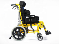 Nouveaux petits fauteuils roulants manuels pliants légers à commande par cylindre en alliage d'aluminium pour enfants