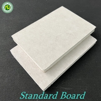 Plaque de plâtre/plaque de gypse pour décoration murale/plafond 9,5 mm/12 mm, ignifuge, résistante à l'humidité, imperméable