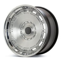 Jantes forgées 3 pièces pleines en argent poli style vintage pour Mercedes Classic Rolls-Royce de luxe