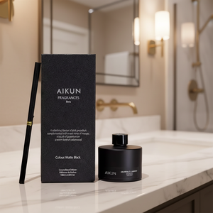 Difusor de Aromas Personalizado Aikun, Fragancia Duradera para el Hogar, Botella de Vidrio con Varillas de Ratán Naturales, Sin Alcohol - Product Image 1