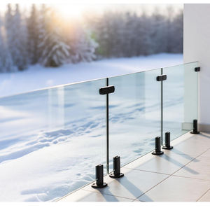 Support de fixation pour verre de piscine et patio, en acier inoxydable, pour balustrade miroir, quincaillerie de garde-corps en verre - Product Image 4