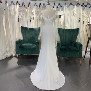 Jancember LSSG049 Nouveau Style Robe De Mariée En Gros Mariée Marié Robes De Mariée Haut De Gamme - Product Image 2