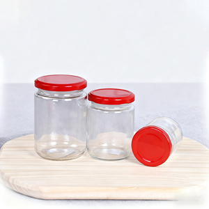 Hot Bán <span class=keywords><strong>230Ml</strong></span> 240Ml 260Ml 350Ml 480Ml 750Ml Dưa Mứt Mật Ong Thực Phẩm Lưu Trữ Vòng Thủy Tinh Rỗng <span class=keywords><strong>Jar</strong></span> Với Nắp Kim Loại - Product Image 3
