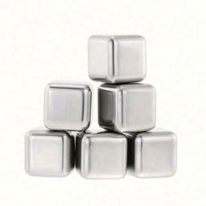 OEM <b>Cheap</b> Price Custom Stainless Steel Whiskey Stones Metal Reusable Ice Cubes for Bar - Product Image 5