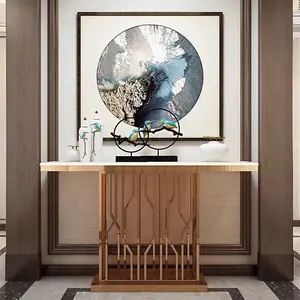 Foshan Luxe Console In Metalen Tafels Moderne Spiegel Hal Hoek Console Tafel Home Hotel Meubelen Te Koop