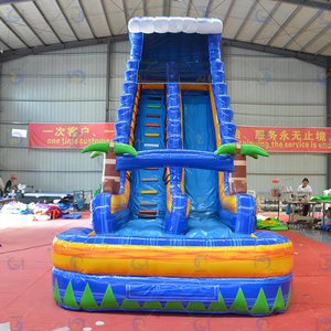 Piscine gonflable de glissière d'eau de trois-ruelle de PVC de qualité marchande pour l'usage d'intérieur extérieur d'école à la maison pour des parcs aquatiques gonflables - Product Image 1