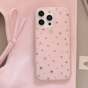 Grigio stella delicata rosa TPU copertura del telefono in gomma antiurto per <span class=keywords><strong>Apple</strong></span> compatibile per <span class=keywords><strong>iPhone</strong></span> 16 15 14 Pro Max 13 12 <span class=keywords><strong>11</strong></span> Plus confezionato - Product Image 2