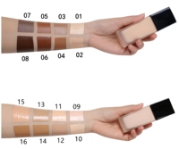 Vente en gros OEM, fond de teint liquide mat vegan personnalisé, teint foncé, 18 couleurs, en vrac, étiquette privée
