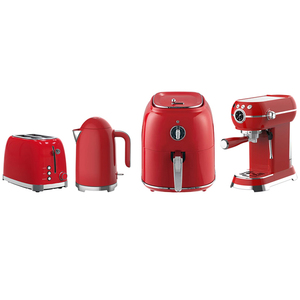 Hot Supplier Retro Kitchen Appliance <strong>Set</strong> Oem Coffee Machine <strong>Kettle</strong> <strong>Toaster</strong> air Fryer <strong>Sets</strong> - Product Image 1