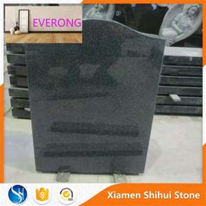 <span class=keywords><strong>Stèle</strong></span> <span class=keywords><strong>de</strong></span> <span class=keywords><strong>pierre</strong></span> <span class=keywords><strong>tombale</strong></span> polie en granit gris foncé pour les funérailles - Product Image 4