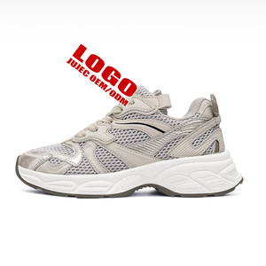 <span class=keywords><strong>Sneakers</strong></span> Casual Estive da Donna con Zeppa Alta e Plateau, Scarpe Sportive Traspiranti in Rete con Lacci e Design Piatto - Product Image 5