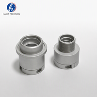 Adaptador de Bayoneta Roscado de Aluminio CNC de Cinco Ejes de ±0.01 mm, Acoplamiento Macho y Hembra, Interfaz para Lentes Ópticas, Inspección Completa por CMM