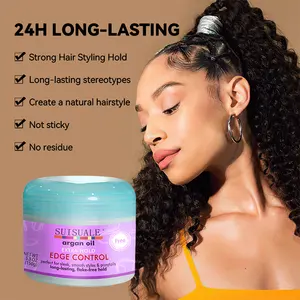 OCCA Private Label Custom Logo Shine And Jam Gel Braiding Extra Hold Edge Control Hair Loc Braid Gel Wax For Black Women Men