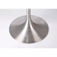 Pieds de table tulipe modernes en acier inoxydable robuste, base de table extérieure pour hôtel, appartement, cantine, cuisine, salon - Offre Spéciale