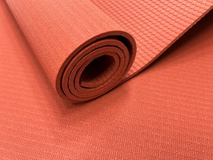 Tapis de yoga Ecoofit en PVC haute densité, <span class=keywords><strong>orange</strong></span>, épaisseur 3 4 5 6 mm, durable, anti-déchirure, avec logo personnalisé imprimé. - Product Image 5