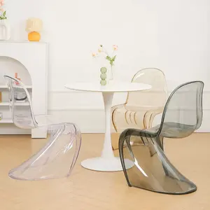 Wholesales Stacked Crystal Acrylic Lawn Wedding Hotel Restaurant Dining Chair Activity Exhibition Transparent Chair