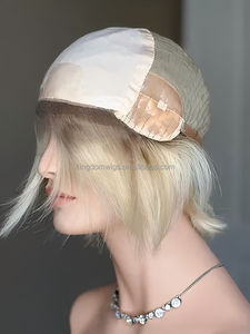 Kingdom Premium 100% cabello europeo seda superior peluca judía 5x5 tramas de base de seda espalda con HD rayita peluca Médica para Mujeres de alopecia - Product Image 5