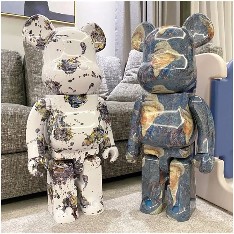 Ladrillos de oso de alta calidad 400% escultura de arte Pop moderna artesanía de resina edificio BearBrick 1000%