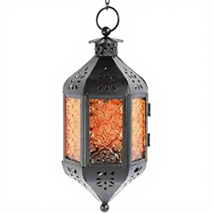 Faroles Artesanales de Hierro con Acabado Antiguo, Diseño Moderno, Decoración Navideña para el Hogar y el Balcón - Product Image 1