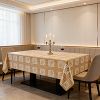 Nappes jetables de luxe en PVC imperméables et résistantes à l'huile, écologiques, avec impression de logo personnalisée pour restaurants et mariages (vente en gros)
