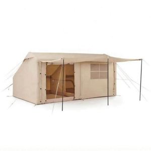 Tente de camping familiale imperméable pour 4 à 6 personnes avec poteaux en fibre de verre, ouverture automatique rapide quatre saisons, une chambre - Product Image 2
