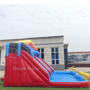 Trượt nước Inflatable Bounce House Combo đôi slide với Splash hồ bơi thổi lên Công Viên Nước sân sau Inflatable trượt Bouncer - Product Image 6