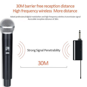 Microphone sans fil professionnel à double poignée rechargeable universel pour le chant et le <span class=keywords><strong>karaoké</strong></span> - Product Image 4