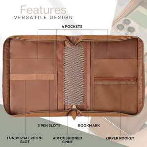 Funda Protectora para Biblia de Cuero Clásica Grande, Muestra Gratis, Estuche de Transporte de Cuero, Bolsa de Iglesia, Funda Portátil para Biblia - Product Image 4