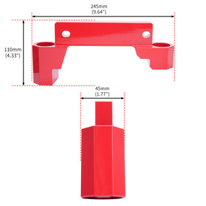 Soporte de diferencial de aluminio rojo para Dodge Challenger Charger Chrysler 300, pieza de mejora para el eje trasero - Product Image 3