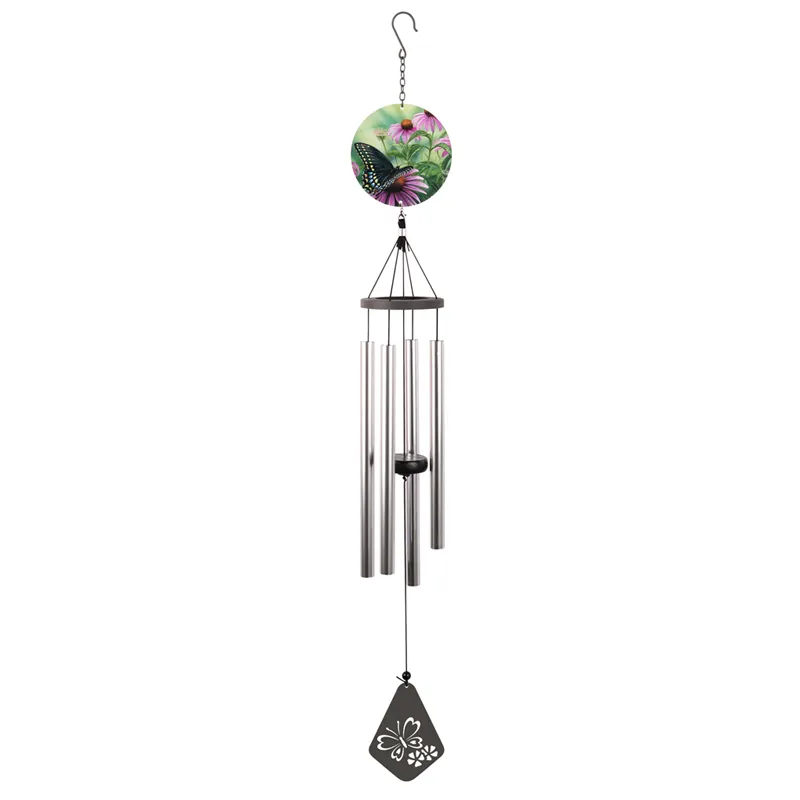 Fábrica direta cor impressa pingentes são usados para decoração de jardim ou pátio Pet Memorial Wind Chimes